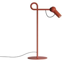 kdln LED table lamp Bird, red, 48 cm, metal, dimmable