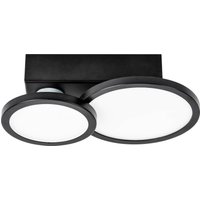 LIGHTME LED-taklampa Aqua GU10 2 lampor svart