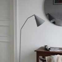 Markslöjd LED-golvlampa Funil, grå, metall, dimbar