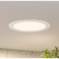 Prios LED-inbyggnadslampa Cadance, vit, 24 cm, set om 3, CCT