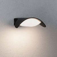 Paulmann LED-utomhusvägglampa Mesana, antracit 24 cm aluminium IP44