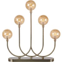 Markslöjd Ljusstake Enys, antik mässing, järn/glas, 5 lampor, LED