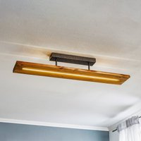 Trio Lighting Brad LED-taklampa tillverkad av trä