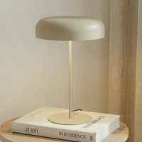 Lindby bordslampa Edion, beige, metall, 45 cm