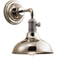 KICHLER Cobson1 wall light polished nickel