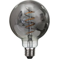 STAR TRADING LED-filamentlampa Spiral Filament, G95, E27, 2 W grå dimbar