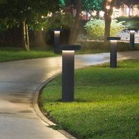 Molto Luce CIRC LED path light, DALI, anthracite, height 82 cm, IP65