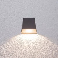 Lucande LED-utomhusvägglampa Hanno, antracit, metall, IP54