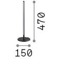 Ideallux Ideal Lux Filo LED table lamp, white, aluminium, height 47 cm