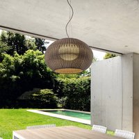 Bover Utomhushänglampa Garota, grafitbrun/brun Ø 72 cm