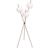 kdln LED floor lamp Kushi, copper-coloured, height 140 cm