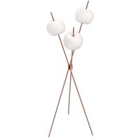 kdln LED-golvlampa Kushi, kopparfärgad, höjd 140 cm