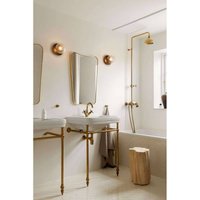 Nuura Aps Applique murale Nuura Liila 1, Ø 16,5 cm, IP44, bronze/transparent