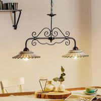 Ceramiche Lekfull hänglykta I BILIARDI, 2-arm