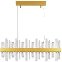 By Rydens LED-Pendellampe Triumph Bar, 80 cm, messing, klar