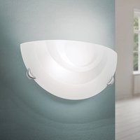 Orion Applique murale Ada en verre opale, semi-circulaire