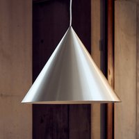 FRANDSEN Benjamin pendant light, Ø 30 cm, brushed aluminium, E27