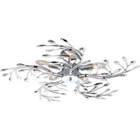 Globo Taklampa Flash av metall, krom, Ø 65 cm