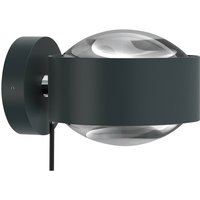 Top Light Puk Maxx Wall+ LED, lentilles transparentes, anthracite/chrome