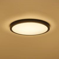 Calex Smart LED-taklampa HALO Ø 30 cm svart IP54 RGB CCT