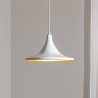 ROYALTECH Genisy pendant light, white, Ø 31 cm, metal, E27