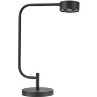 Markslöjd LED-bordslampa Hugo, svart, höjd 51,5 cm, dimbar