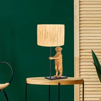 Steinhauer Animaux 3712ZW table lamp, Natur wickerwork