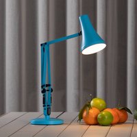 Anglepoise LED-bordslampa 90 MINI MINI VIVID, turkosblå USB