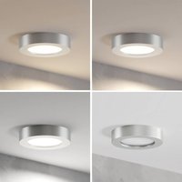 Prios Plafón LED Edwina, plata, 18