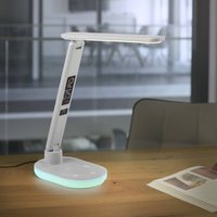 JUST LIGHT. GmbH JUST LIGHT. LED-bordslampa Tina, ABS, CCT, RGB, vit