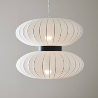 Markslöjd Daburu pendant light with a fabric lampshade