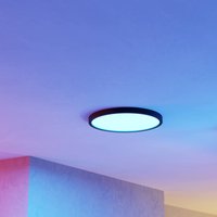 EGLO connect Smart påbyggnadslampa med LED Fueva 6-Z, svart, Ø38cm