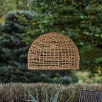 PR Home outdoor hanging light Cebu, Ø 46 cm, UK plug, natural