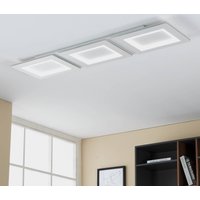 EGLO connect LED ceiling lamp Padrogiano-Z 3-bulb, 120 x 30 cm