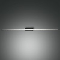 Fabas Luce LED mirror light Nala, black, width 110 cm, metal