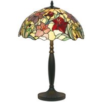 Artistar Blommig bordslampa ATHINA, handgjord 62 cm