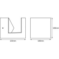 Applique d'extérieur LED OSRAM ENDURA STYLE pyramide en acier inoxydable IP44