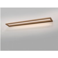 PURE LED wall lamp Puro bronze width 100cm aluminium dimmable