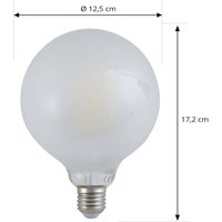 LUUMR Smart LED-lampa matt E27 G125 7W Tuya WLAN CCT