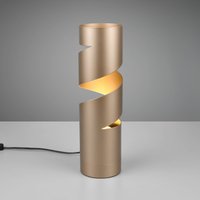 Trio Lighting Stream bordslampa, brun, höjd 35 cm, metall, GU10