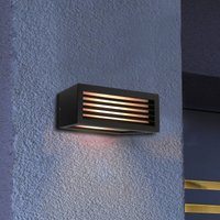 Deko-Light Applique d'extérieur Rilongo à lumière tamisée, up/down, aluminium, gris foncé