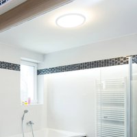 Sylvania, plafonnier LED SylRadiance, Ø 40 cm, blanc, PMMA, IP54