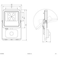 EVN Panthera spotlight sensor IP44 10W 4000K