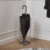 AYTM Porte-parapluies Curva, argent, hauteur 56 cm, acier