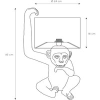 Lucide Extravaganza Chimp bordslampa, guld/svart