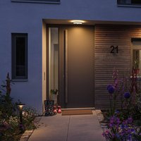 Paulmann Lamina Applique murale à détecteur CCT rond noir