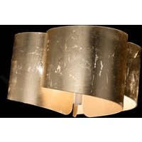 Selène Papiro ceiling light, 3-bulb, gold