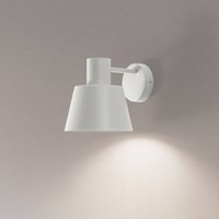 SIGMA Vägglampa Dunka, taupe, 1 lampa, stål, E27, höjd 17 cm