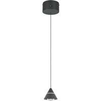 LED-Pendellampe Romeo, Ø 14 cm, schwarz, Metall, CCT