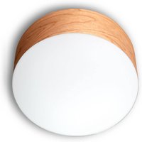 LZF LAMPS LZF Gea ceiling lamp 0-10V dim Ø 30cm cherry wood